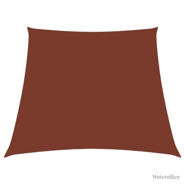 Voile de parasol Tissu Oxford trapze 2/4x3 m Terre cuite alsavelo