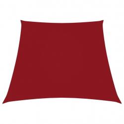 Voile de parasol Tissu Oxford trapèze 2/4x3 m Rouge alsavelo