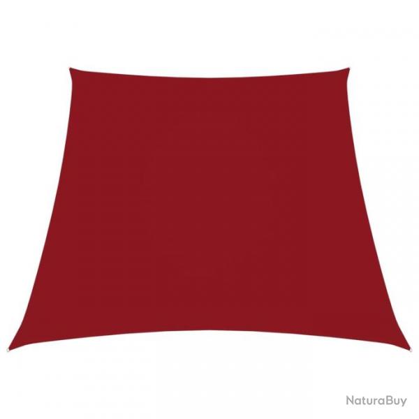 Voile de parasol Tissu Oxford trapze 2/4x3 m Rouge alsavelo