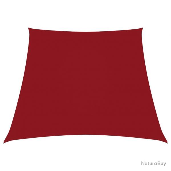 Voile de parasol Tissu Oxford trapze 2/4x3 m Rouge alsavelo