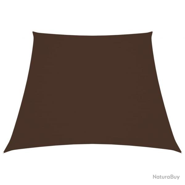 Voile de parasol Tissu Oxford trapze 2/4x3 m Marron alsavelo