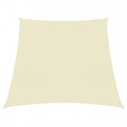Voile de parasol Tissu Oxford trapèze 2/4x3 m Crème alsavelo