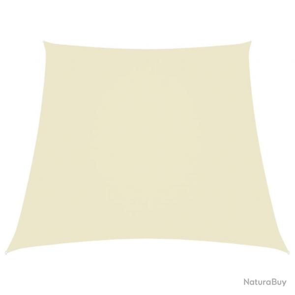 Voile de parasol Tissu Oxford trapze 2/4x3 m Crme alsavelo