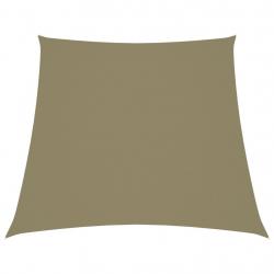Voile de parasol Tissu Oxford trapèze 2/4x3 m Beige alsavelo