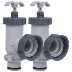 Vannes à piston de piscine 2 pcs alsavelo