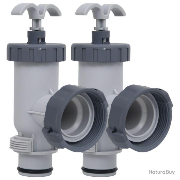Vannes  piston de piscine 2 pcs alsavelo