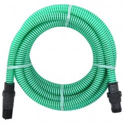Tuyau d'aspiration avec raccords en PVC vert 1" 4 m PVC alsavelo