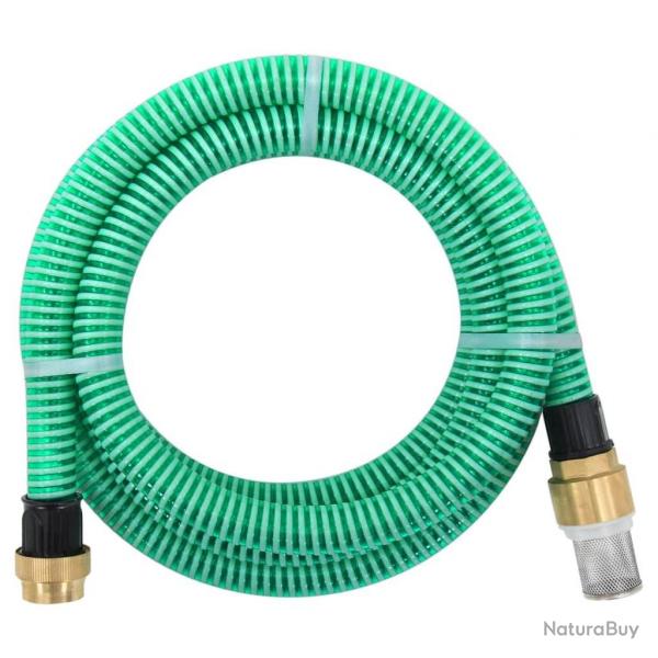 Tuyau d'aspiration avec raccords en laiton vert 1,1" 5 m PVC alsavelo