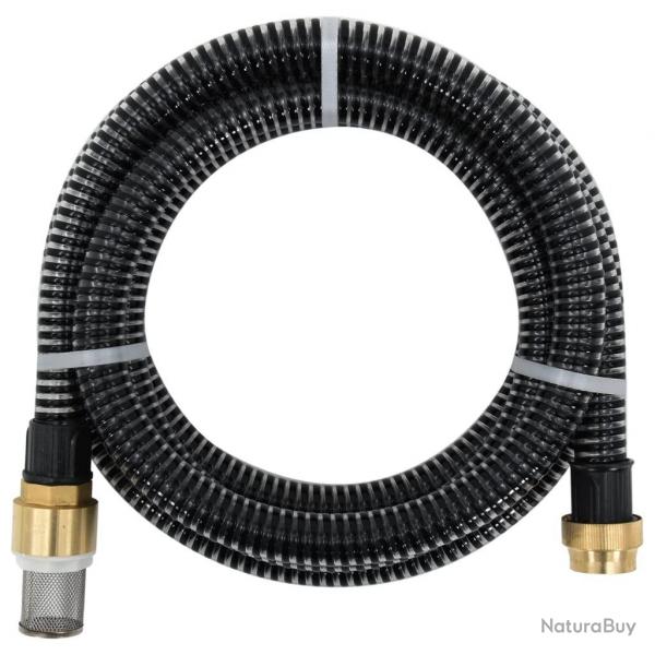 Tuyau d'aspiration avec raccords en laiton noir 1,1" 20 m PVC alsavelo