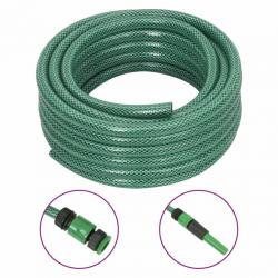 Tuyau d'arrosage avec jeu de raccords vert 0,5" 50 m PVC alsavelo