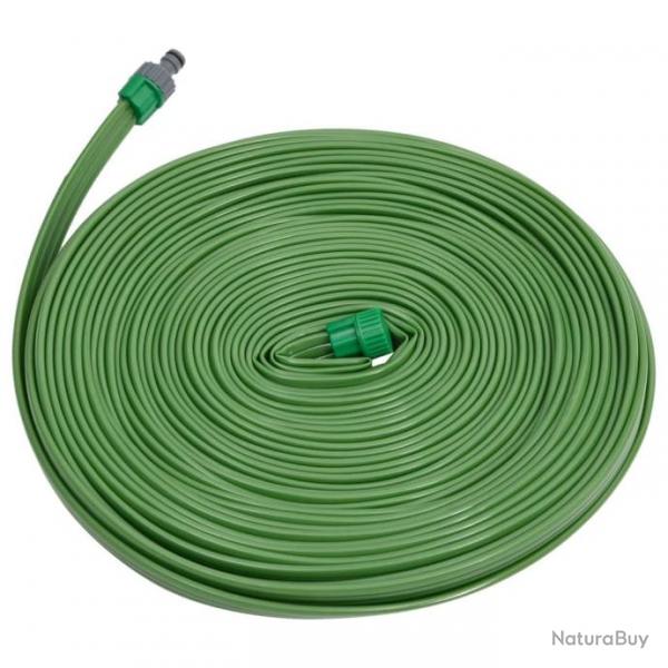 Tuyau d'arrosage  3 tubes vert 22,5 m PVC alsavelo