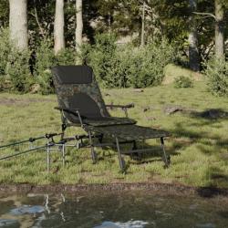 Transat de pêche avec pieds à boue réglables pliable camouflage alsavelo