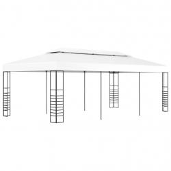 Tonnelle de jardin 6 x 3 m Blanc alsavelo