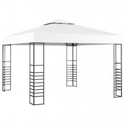 Tonnelle de jardin 3 x 3 m Blanc alsavelo