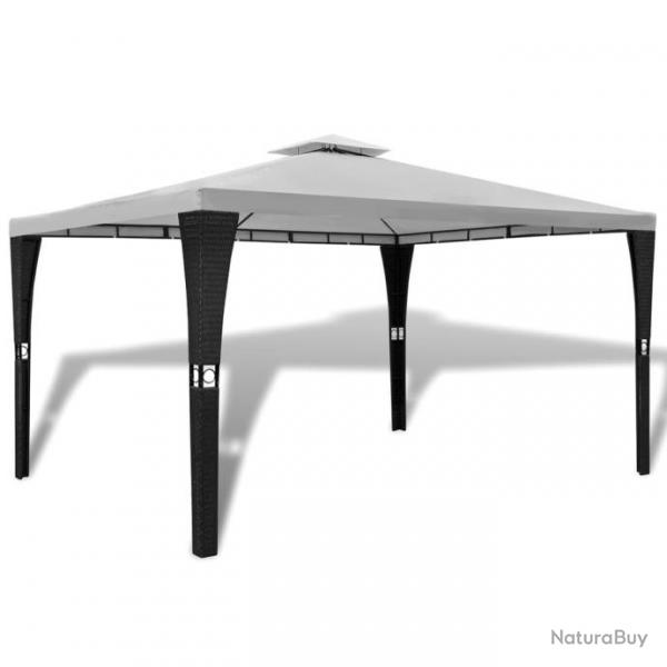 Tonnelle avec toit 3x4 m Blanc crme alsavelo