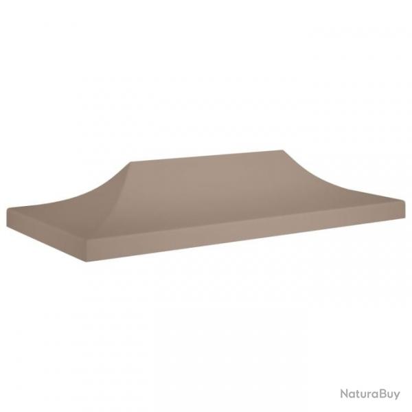 Toit de tente de rception 6x3 m Taupe 270 g/m alsavelo