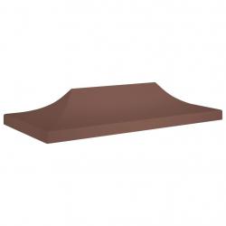 Toit de tente de réception 6x3 m Marron 270 g/m² alsavelo