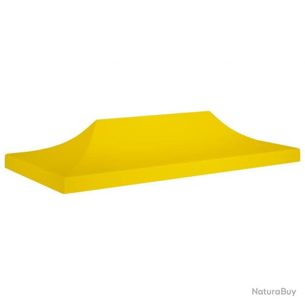 Toit de tente de rception 6x3 m Jaune 270 g/m alsavelo