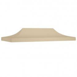 Toit de tente de réception 6x3 m Beige 270 g/m² alsavelo