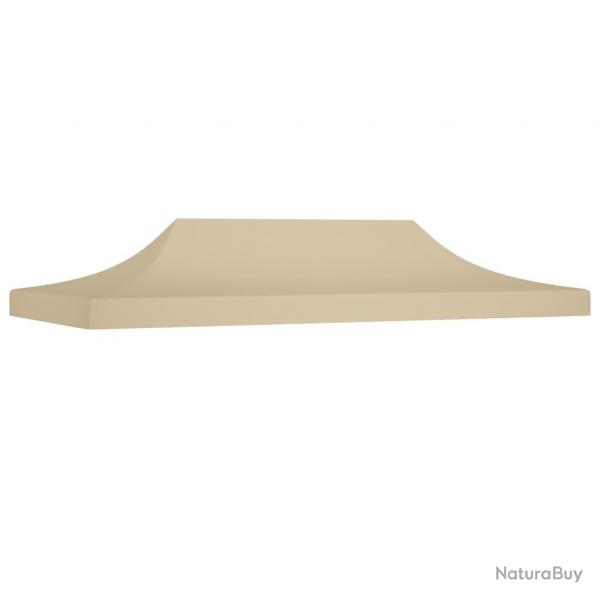 Toit de tente de rception 6x3 m Beige 270 g/m alsavelo