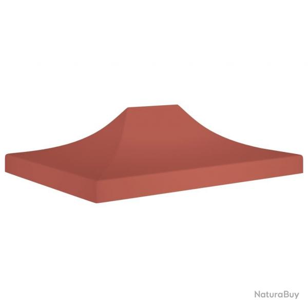 Toit de tente de rception 4x3 m Terre cuite 270 g/m alsavelo