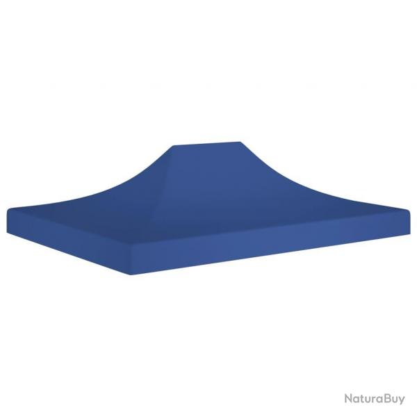 Toit de tente de rception 4x3 m Bleu 270 g/m alsavelo
