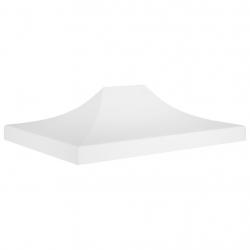 Toit de tente de réception 4x3 m Blanc 270 g/m² alsavelo
