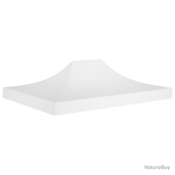 Toit de tente de rception 4x3 m Blanc 270 g/m alsavelo
