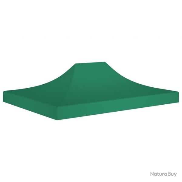 Toit de tente de rception 4,5x3 m Vert 270 g/m alsavelo
