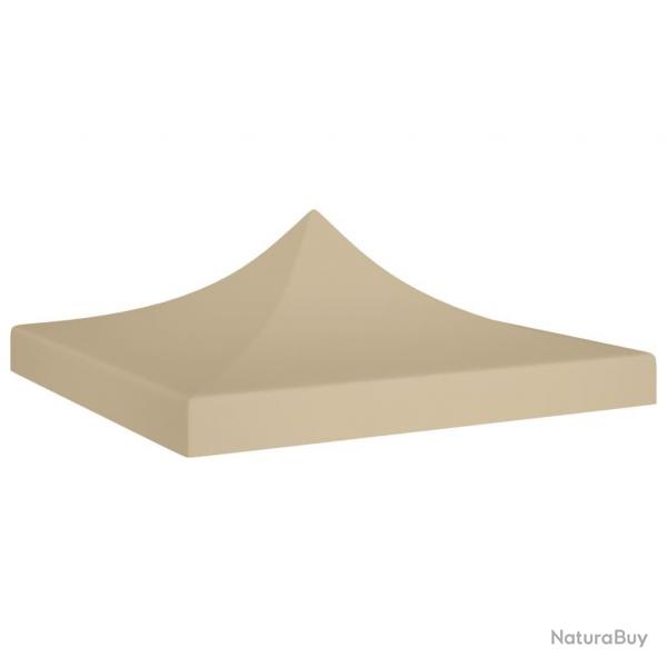 Toit de tente de rception 3x3 m Beige 270 g/m alsavelo