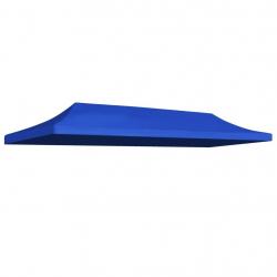 Toit de tente de réception 3 x 6 m Bleu alsavelo
