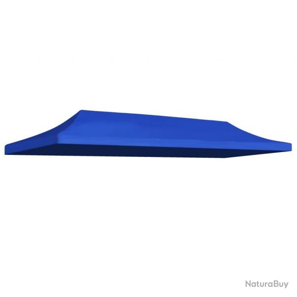 Toit de tente de rception 3 x 6 m Bleu alsavelo