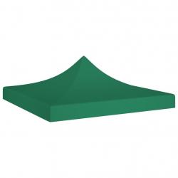 Toit de tente de réception 2x2 m Vert 270 g/m² alsavelo