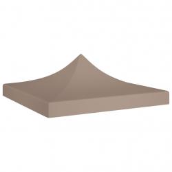 Toit de tente de réception 2x2 m Taupe 270 g/m² alsavelo