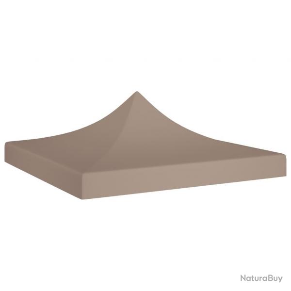 Toit de tente de rception 2x2 m Taupe 270 g/m alsavelo