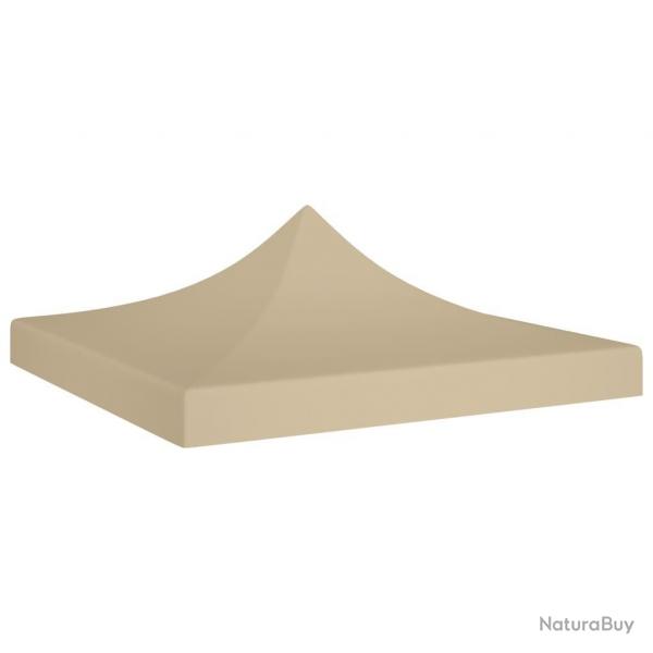Toit de tente de rception 2x2 m Beige 270 g/m alsavelo