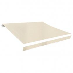 Toit d'auvent toile crème 3 x 2,5 m (cadre non inclus) alsavelo