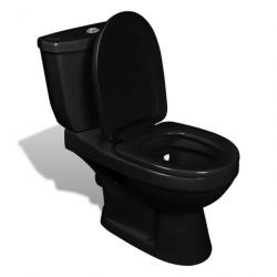 Toilette avec réservoir Noir alsavelo