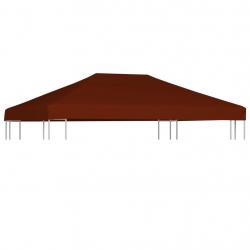 Toile supérieure de gazebo 310 g/m² 3x4 m Terre cuite alsavelo
