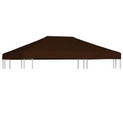Toile supérieure de gazebo 310 g/m² 3x4 m Marron alsavelo