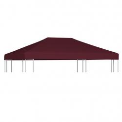 Toile supérieure de gazebo 310 g/m² 3x4 m Bordeaux alsavelo