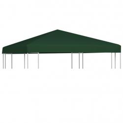 Toile supérieure de belvédère 310 g / m² 3 x 3 m Vert alsavelo