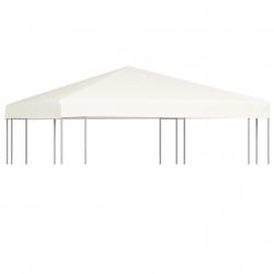 Toile supérieure de belvédère 310 g / m² 3 x 3 m Blanc crème alsavelo
