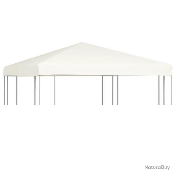 Toile suprieure de belvdre 310 g / m 3 x 3 m Blanc crme alsavelo