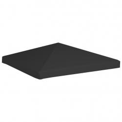 Toile de toit de belvédère 270 g/m² 3x3 m Noir alsavelo