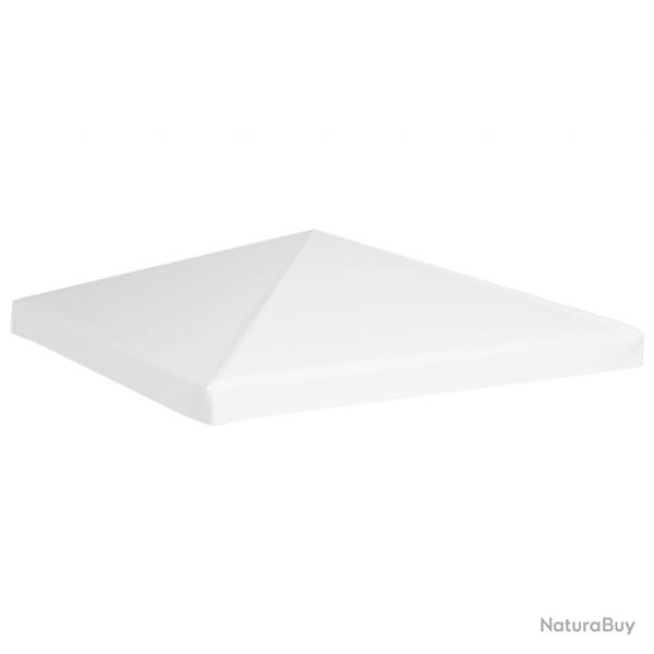 Toile de toit de belvdre 270 g/m 3x3 m Blanc alsavelo
