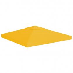 Toile de toit de belvédère 2 niveaux 310 g/m² 3x3 m Jaune alsavelo