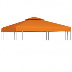 Toile de remplacement de belvédère 310 g/m² Orange 3x3 m alsavelo