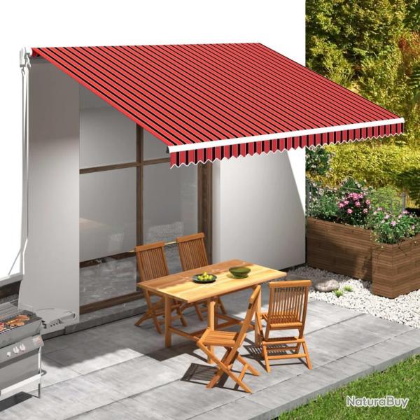 Toile d'auvent Orange et marron 450x300 cm alsavelo