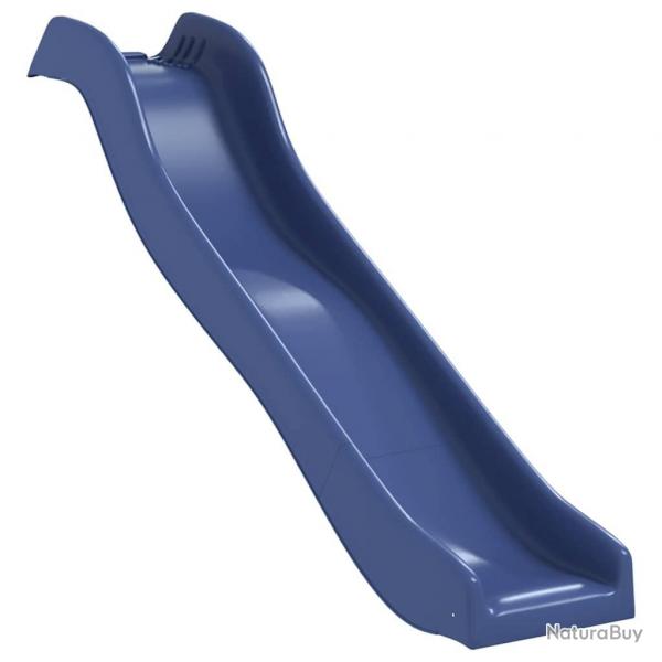 Toboggan de jeu bleu 174x38 cm polypropylne alsavelo